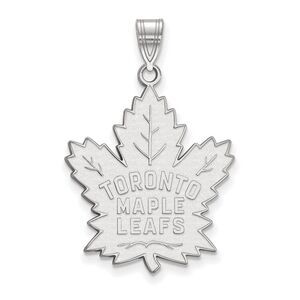 Sterling Silver NHL Toronto Maple Leafs XL Pendant